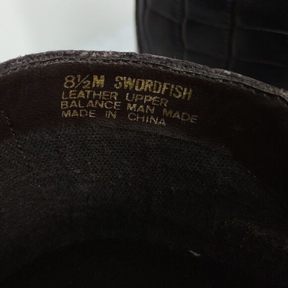 What's What Swordfish Brown Leather Sandals - Picture 6 of 8